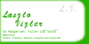 laszlo vizler business card